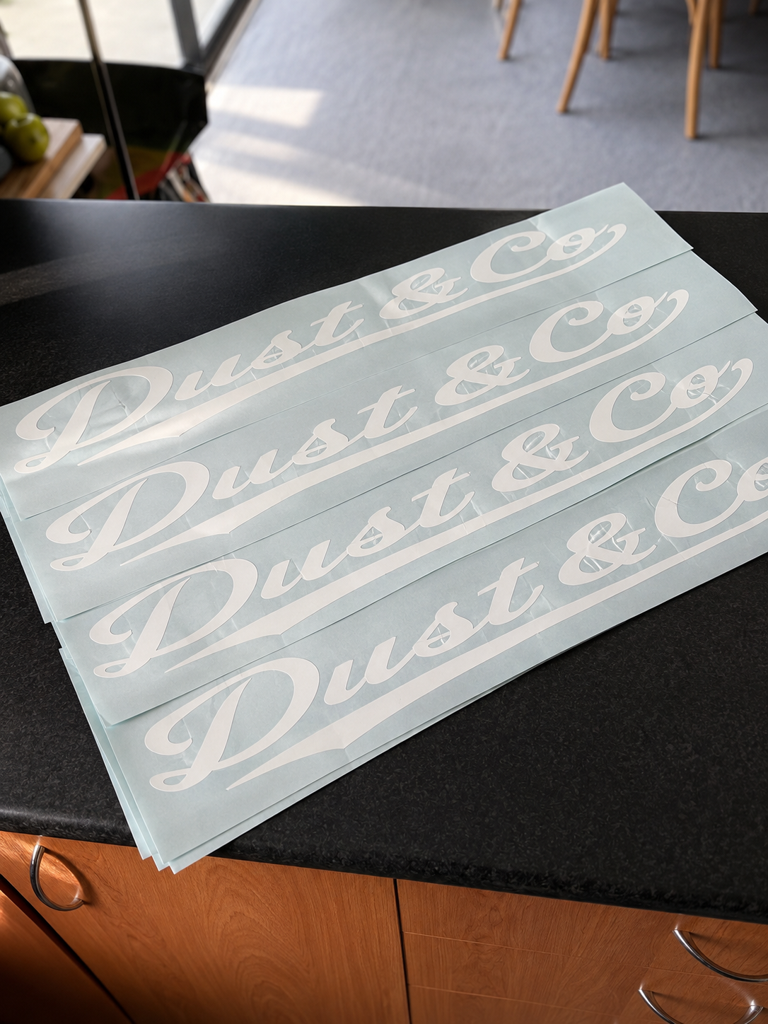 DUST & CO. WINDOW BANNER