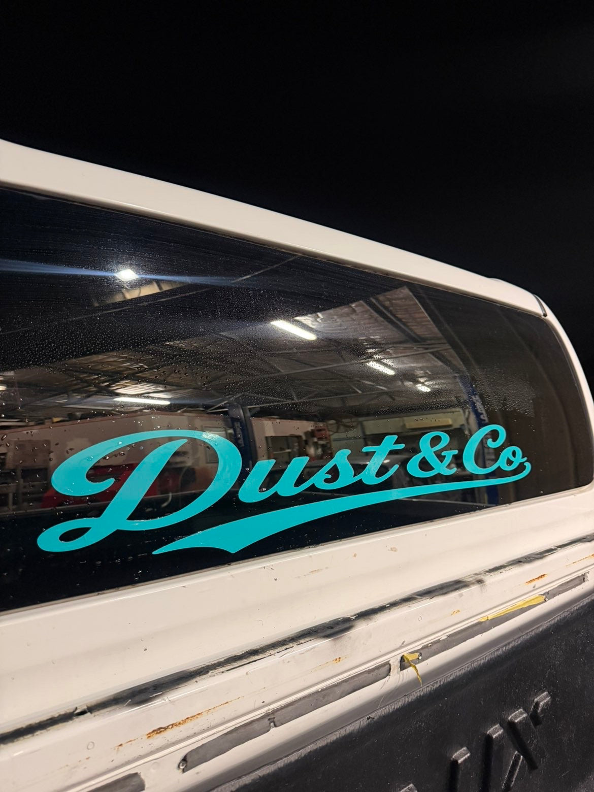 DUST & CO. WINDOW BANNER