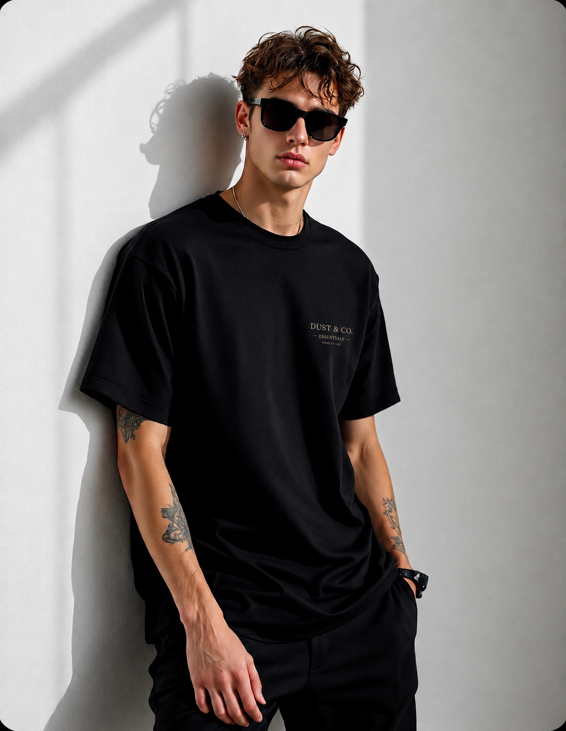 DUST & CO. GROUNDWORK MENS BASIC TEE