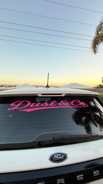 DUST & CO. WINDOW BANNER